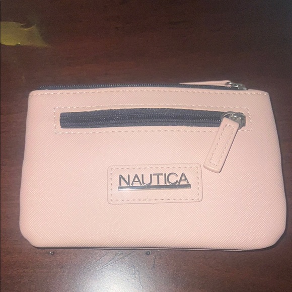 Nautica Blush Pink Zip Card & Change Pouch - Picture 1 of 4